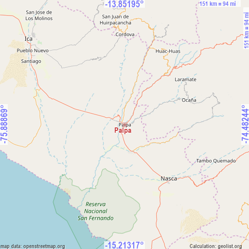 Palpa on map