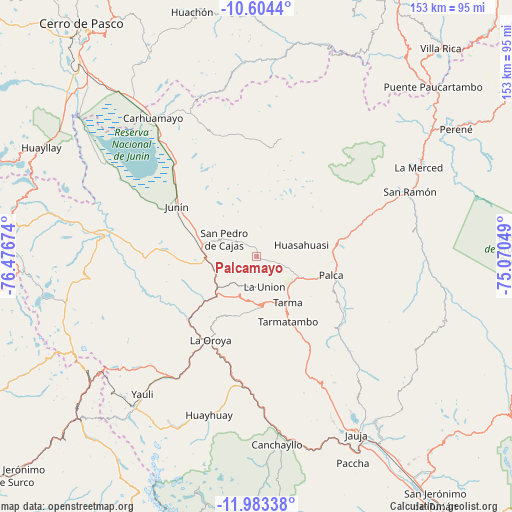 Palcamayo on map