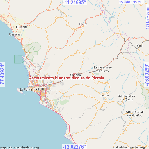 Asentamiento Humano Nicolas de Pierola on map