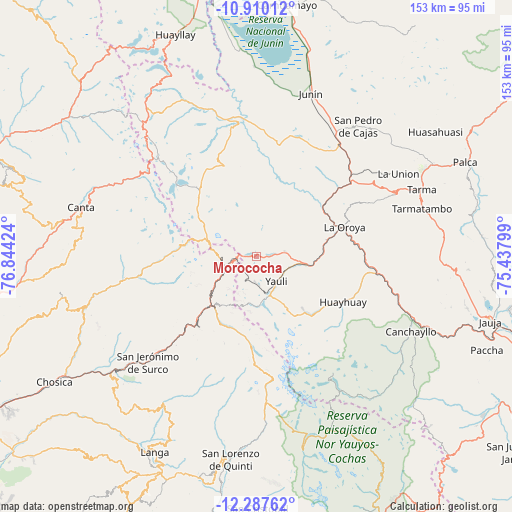 Morococha on map