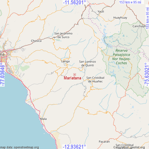 Mariatana on map