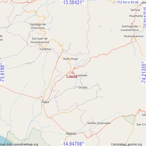 Llauta on map