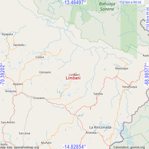 Limbani on map