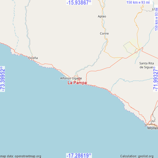 La Pampa on map