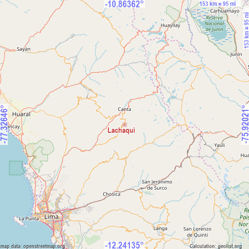 Lachaqui on map