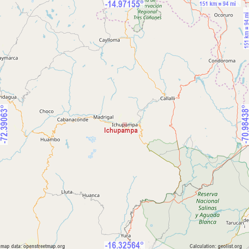 Ichupampa on map