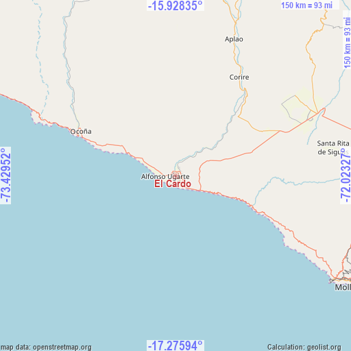 El Cardo on map