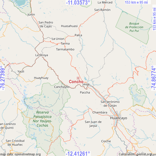Concho on map