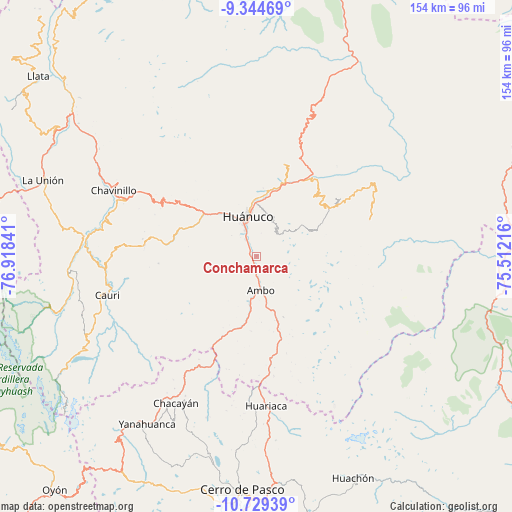 Conchamarca on map
