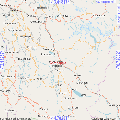Combapata on map