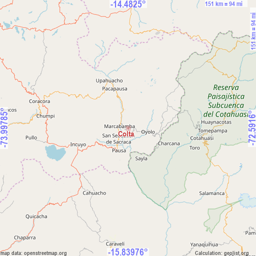 Colta on map