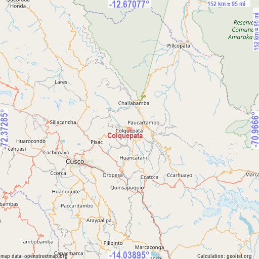 Colquepata on map