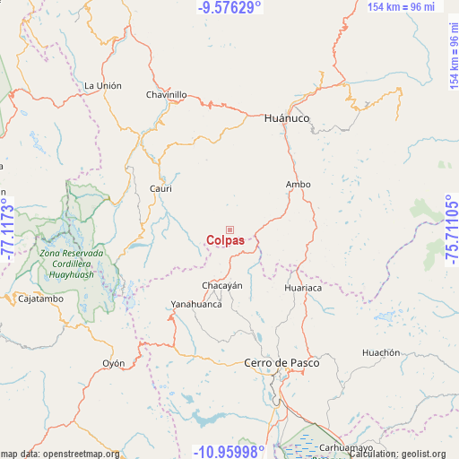 Colpas on map