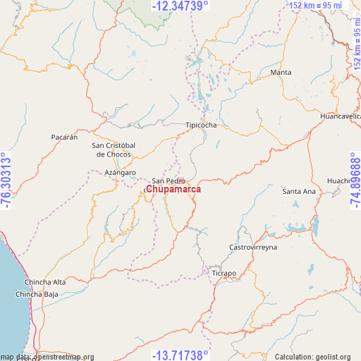 Chupamarca on map