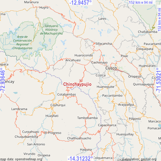 Chinchaypujio on map