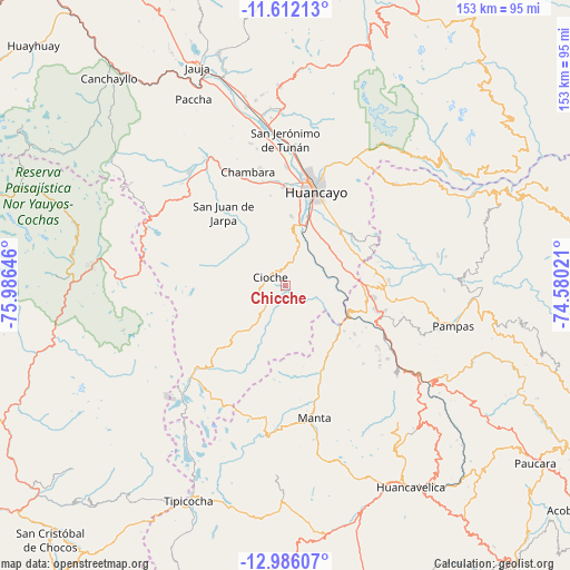 Chicche on map