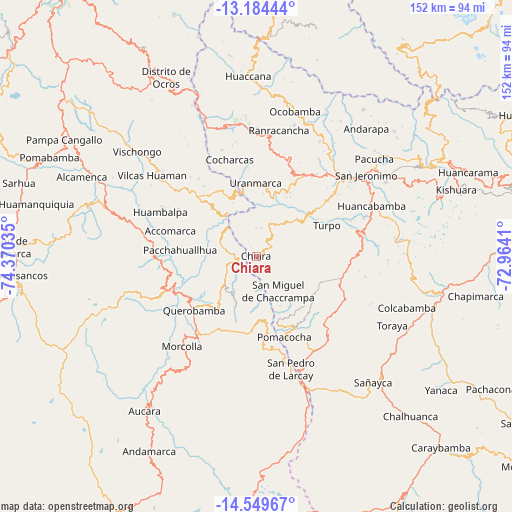 Chiara on map