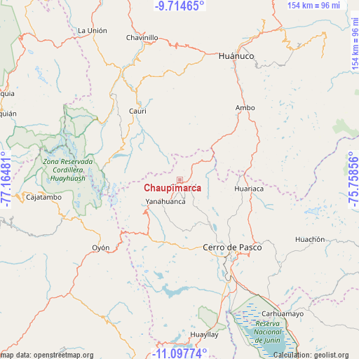 Chaupimarca on map