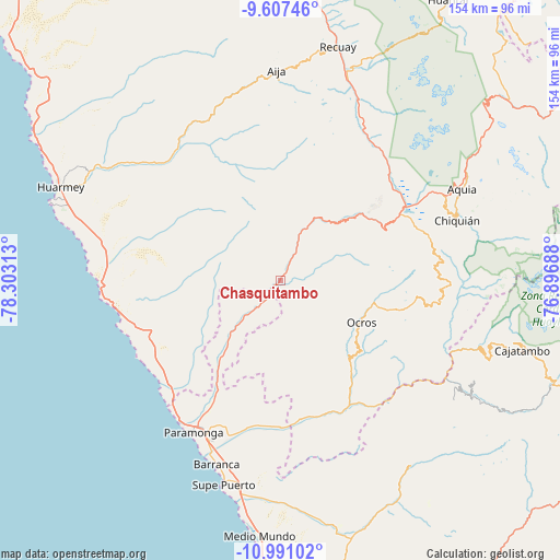Chasquitambo on map