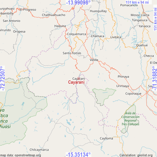 Cayarani on map