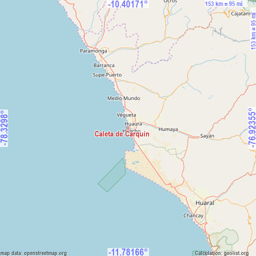 Caleta de Carquín on map