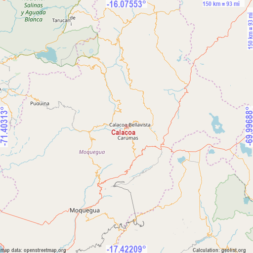 Calacoa on map
