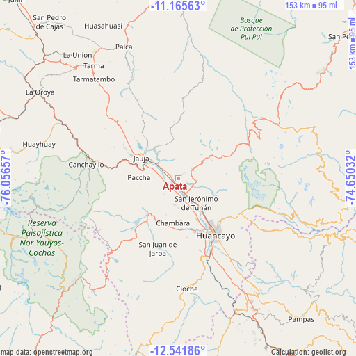 Apata on map