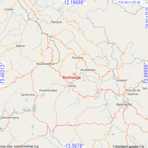 Anchonga on map