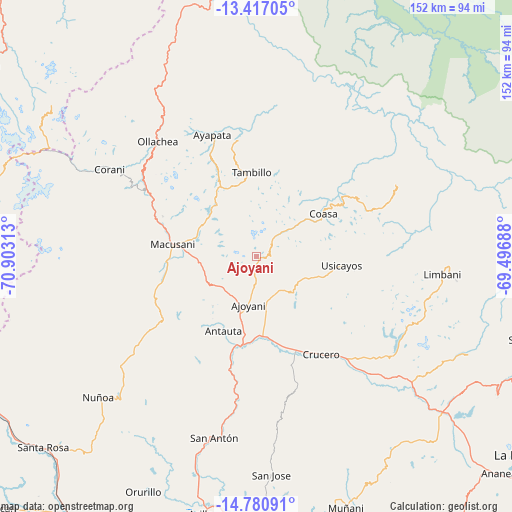 Ajoyani on map