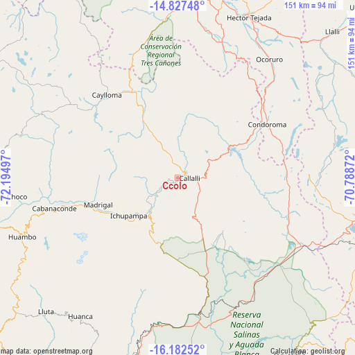 Ccolo on map