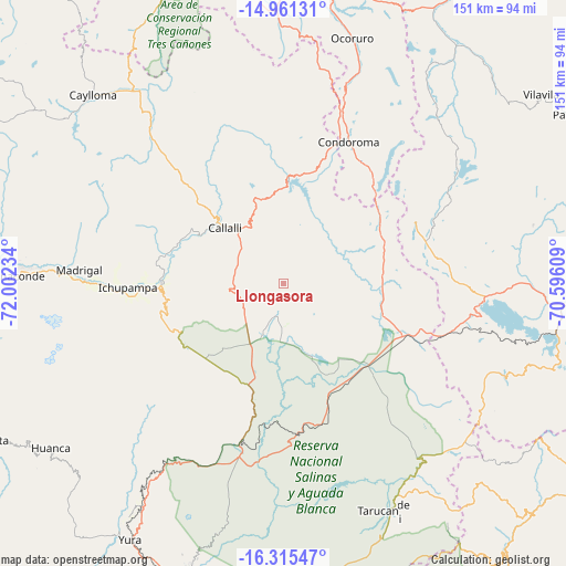 Llongasora on map