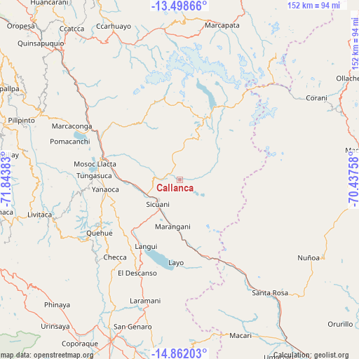 Callanca on map