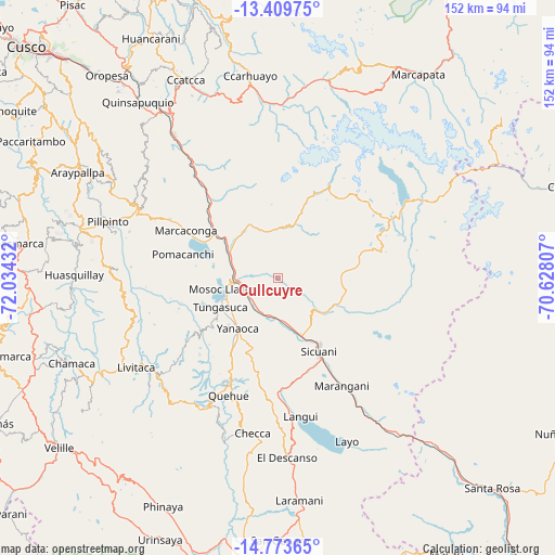 Cullcuyre on map