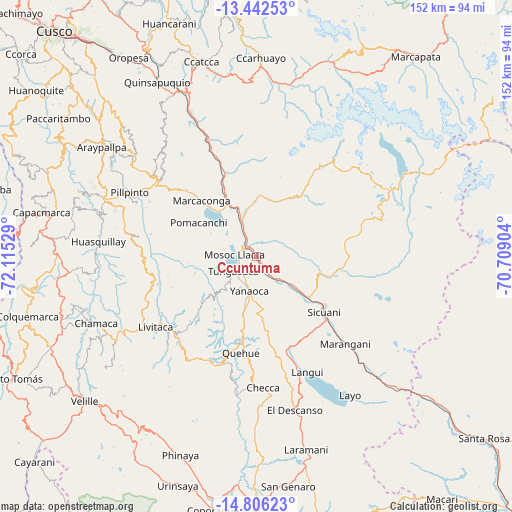 Ccuntuma on map
