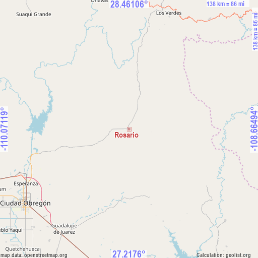 Rosario on map