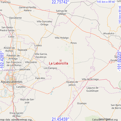 La Laborcilla on map
