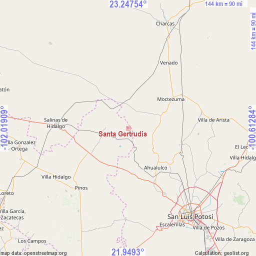 Santa Gertrudis on map