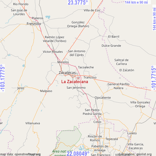 La Zacatecana on map