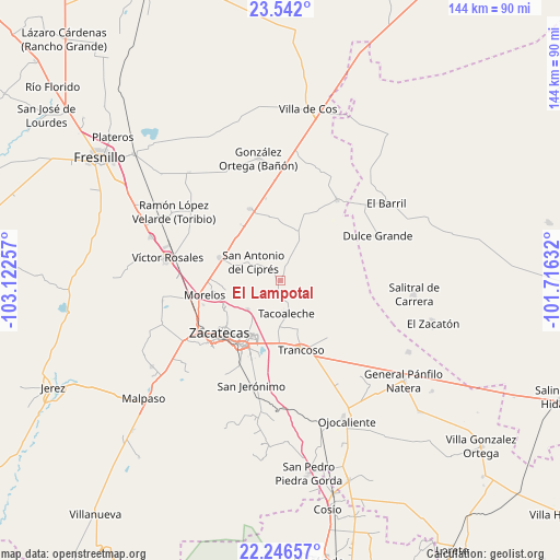 El Lampotal on map