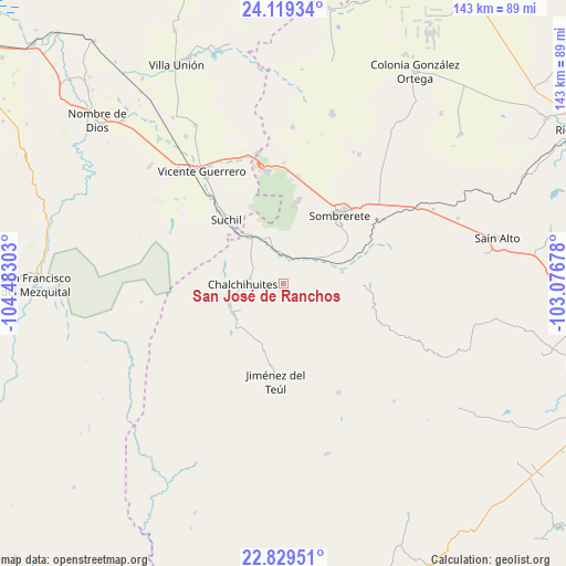 San José de Ranchos on map