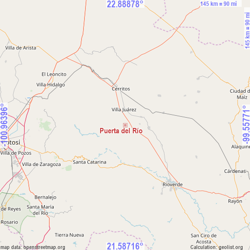 Puerta del Río on map