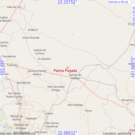 Palma Pegada on map