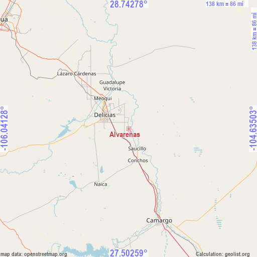 Alvareñas on map