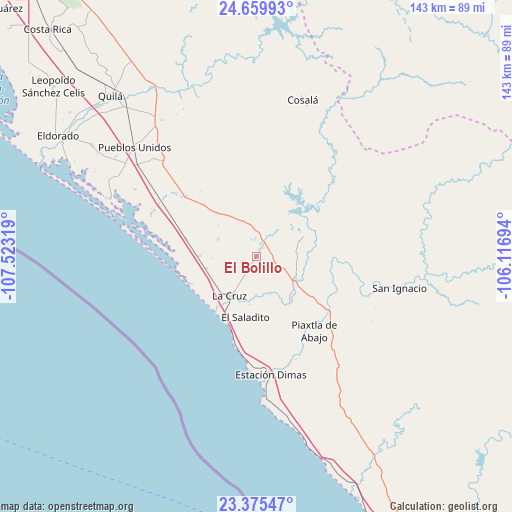 El Bolillo on map
