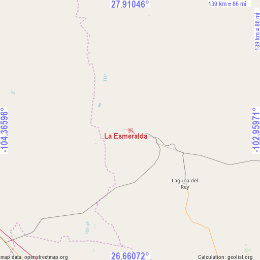 La Esmeralda on map