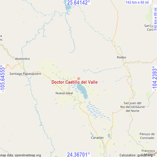 Doctor Castillo del Valle on map