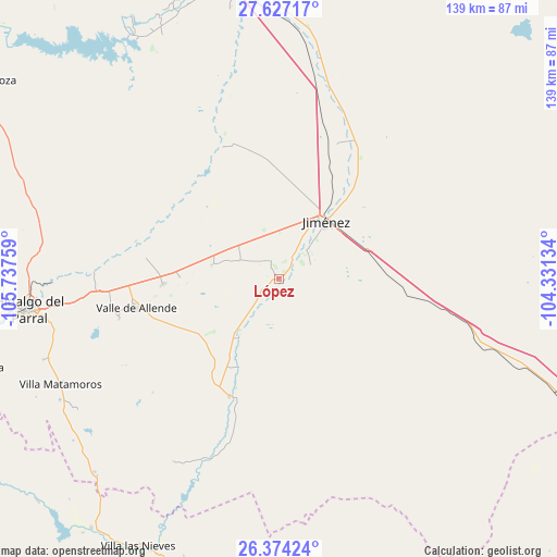 López on map