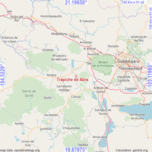 Trapiche de Abra on map