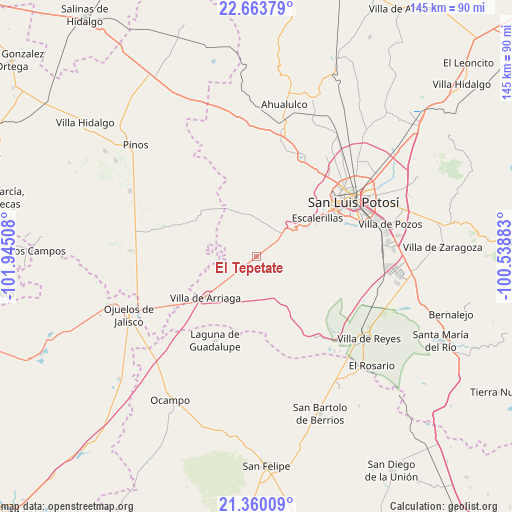 El Tepetate on map