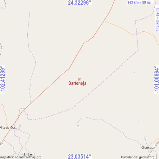 Sarteneja on map